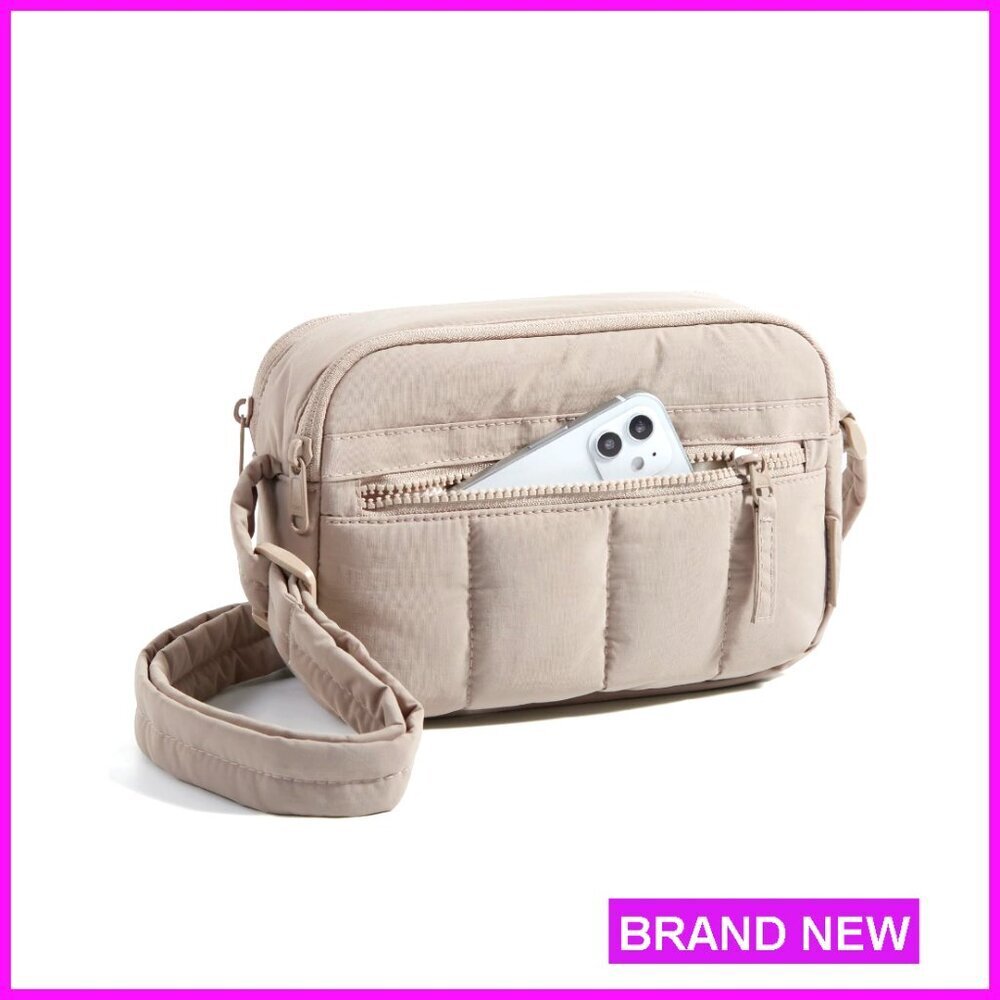 Mini Crossbody Bag with RFID Blocking, Adjustable Strap, Water-Resistant Nylon